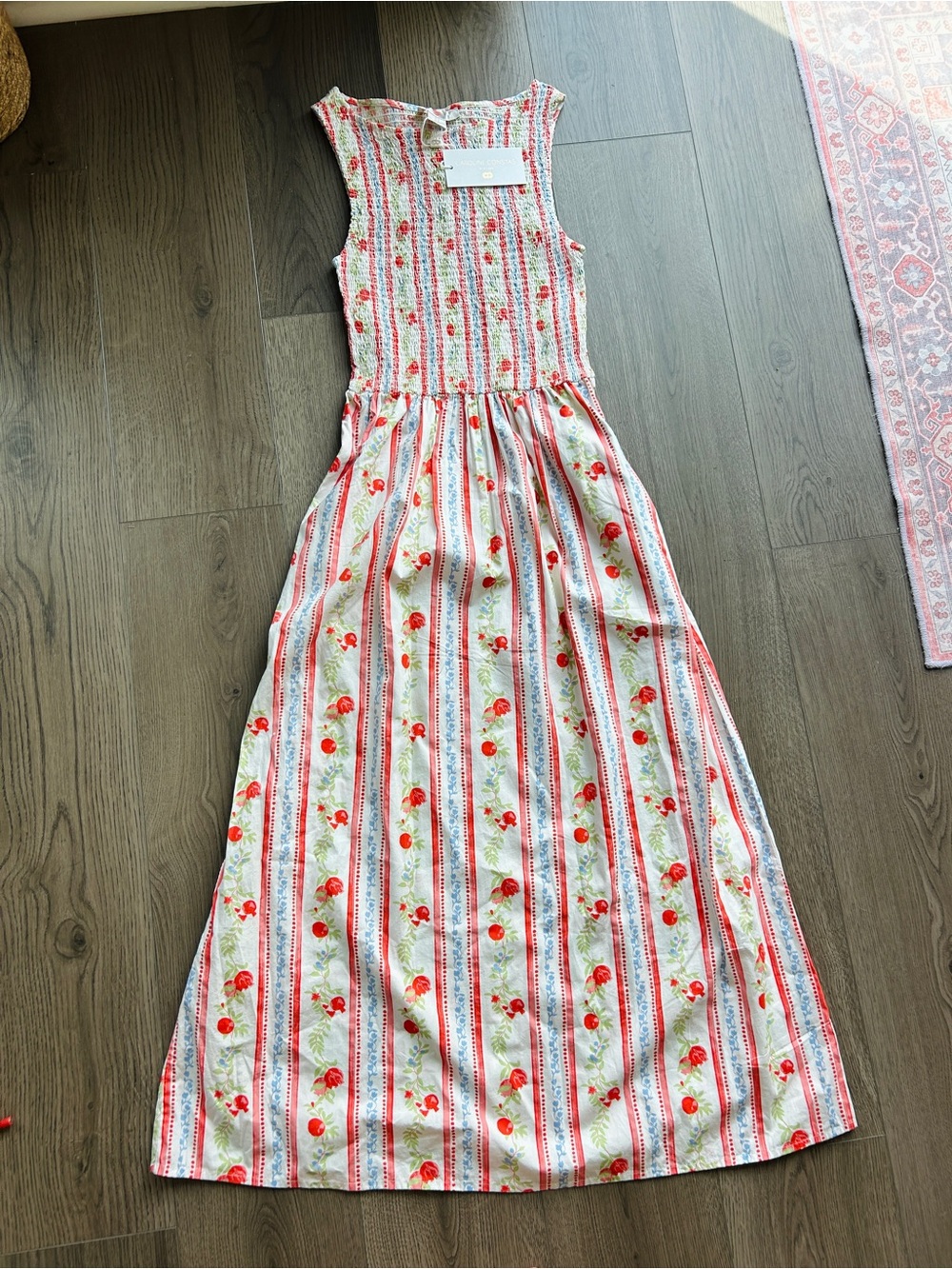 Caroline Constas Smocked Maxi Dress NWT size Small - Picture 1 of 3